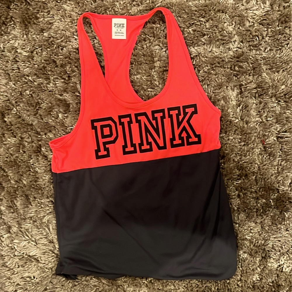 Pink Racerback tank top, Size M